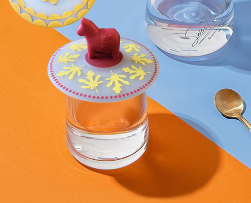 acheter Créatif dessin animé Couvercle de tasse en silicone étanche et imperméable à la poussière Coupe de thé en céramique Couvercle de tasse d'eau scellée et fraîche online manufacture
