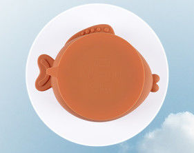 acheter Bol de nourriture complémentaire en silicone en forme de poisson pour bol de bébé en silicone étanche, bol de vaisselle antidérapant pour bébé online manufacture