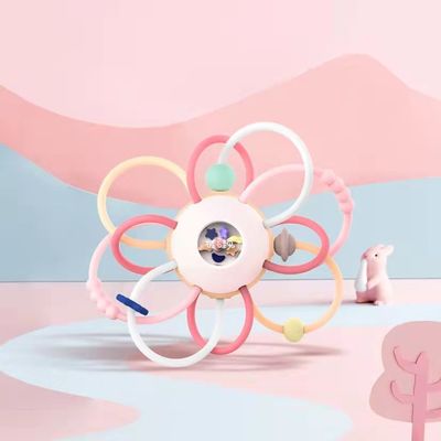 acheter Les jouets d'éducation de puzzle du silicone des enfants, bébé ont bouilli le bâton de meulage de gomme, main saisissant la boule, jouet sensoriel online manufacture