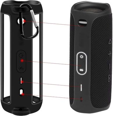 acheter Fabrique haut-parleur Bluetooth personnalisé couverture silicone couverture protectrice coque couverture anti-collision tout-round online manufacture