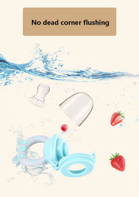 acheter Des dessins animés de qualité alimentaire pour enfants Liquide super doux Silicone complément alimentaire pour bébé Fruits et légumes Sac de broyage des dents online manufacture