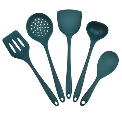 acheter Produits alimentaires en gros Appareils de table verts doux résistant à la chaleur Pâtes de cuisine non collantes Remuer frire Spatula cuillère à soupe 5 pièces online manufacture