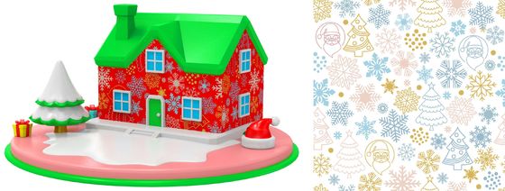 Modèle architectural créatif des jouets des enfants de silicone de hutte éducative manuelle des blocs constitutifs DIY