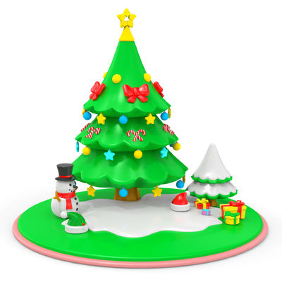 Bâtisseurs pour bébés Jouets d'apprentissage pour bébés Jouets d'arbre de Noël en silicone Jouets pour le développement mental des enfants