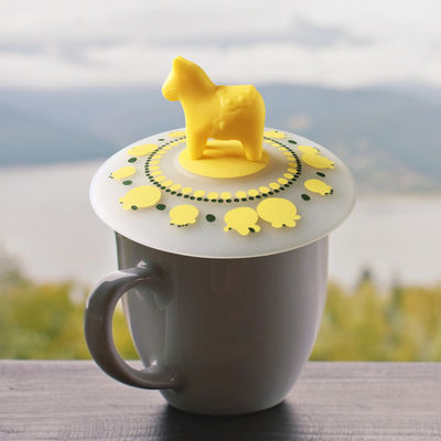 Créatif dessin animé couvercle de tasse en silicone étanche à la poussière couvercle de tasse de thé couvercle de tasse d'eau polyvalent scellé et frais