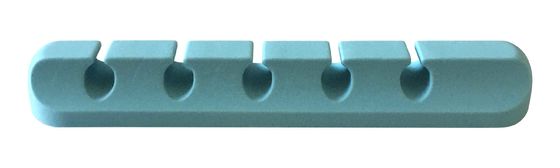 Cinq trous organiseur de câbles de bureau en fil de fer enrouleur porteuse de stockage protecteur de silicone