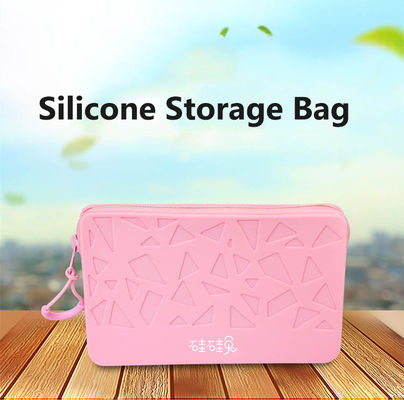 Sac cosmétique en silicone personnalisé nouvel organisateur cosmétique grande capacité fermeture à glissière imperméable sac cosmétique portable