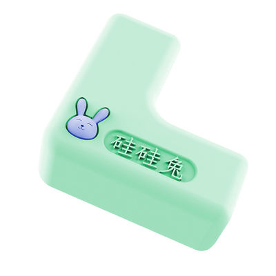 Bande anti-collision de silicone en forme de L de lapin de silicone pour la bande anti-collision auto-adhésive de coin de la table des enfants