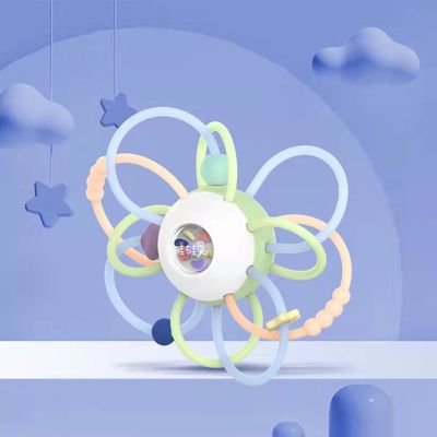Jouet de handball en silicone pour enfants, dispositif de meulage pour bébé