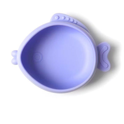 Les poissons créatifs ont formé la vaisselle de silicone de bébé, tasses de l'aspiration des enfants, vaisselle, cuvettes de silicone