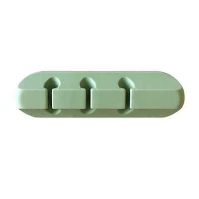 Fabrique personnalisée de silicone 3 trous Jumper gestionnaire câble pince à données câble casque câble de stockage et esthétique organisateur