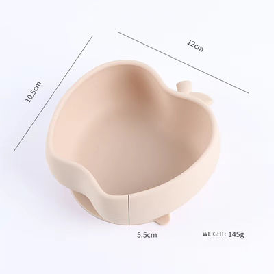 La cuvette complémentaire de tasse d'aspiration de silicone de la nourriture des enfants peut être cuvette de silicone de catégorie comestible de four à micro-ondes