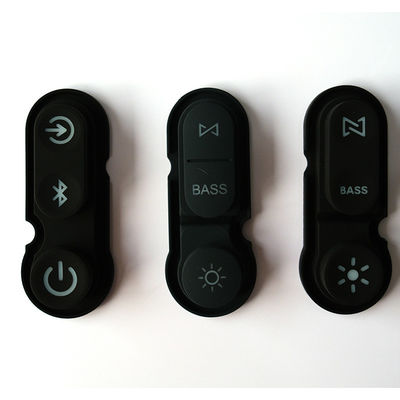 Accessoires de haut-parleurs personnalisés en usine avec boutons en silicone Bluetooth haut-parleurs claviers claviers en silicone